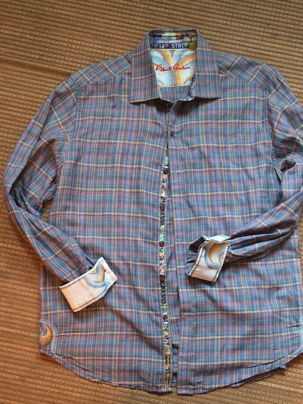 Robert Graham Men’s Multi-Color Plaid Button-Up Shirt SZ XL